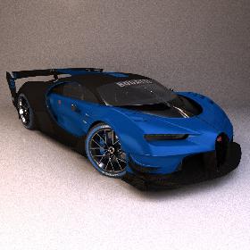 Bugatti Vision 3D model